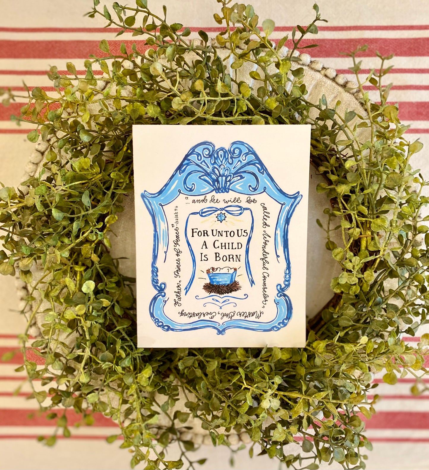 "Unto Us" Christmas Card Set