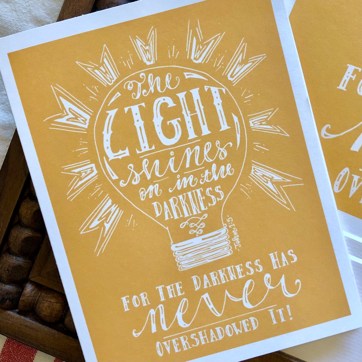 John 1:5 Note Card