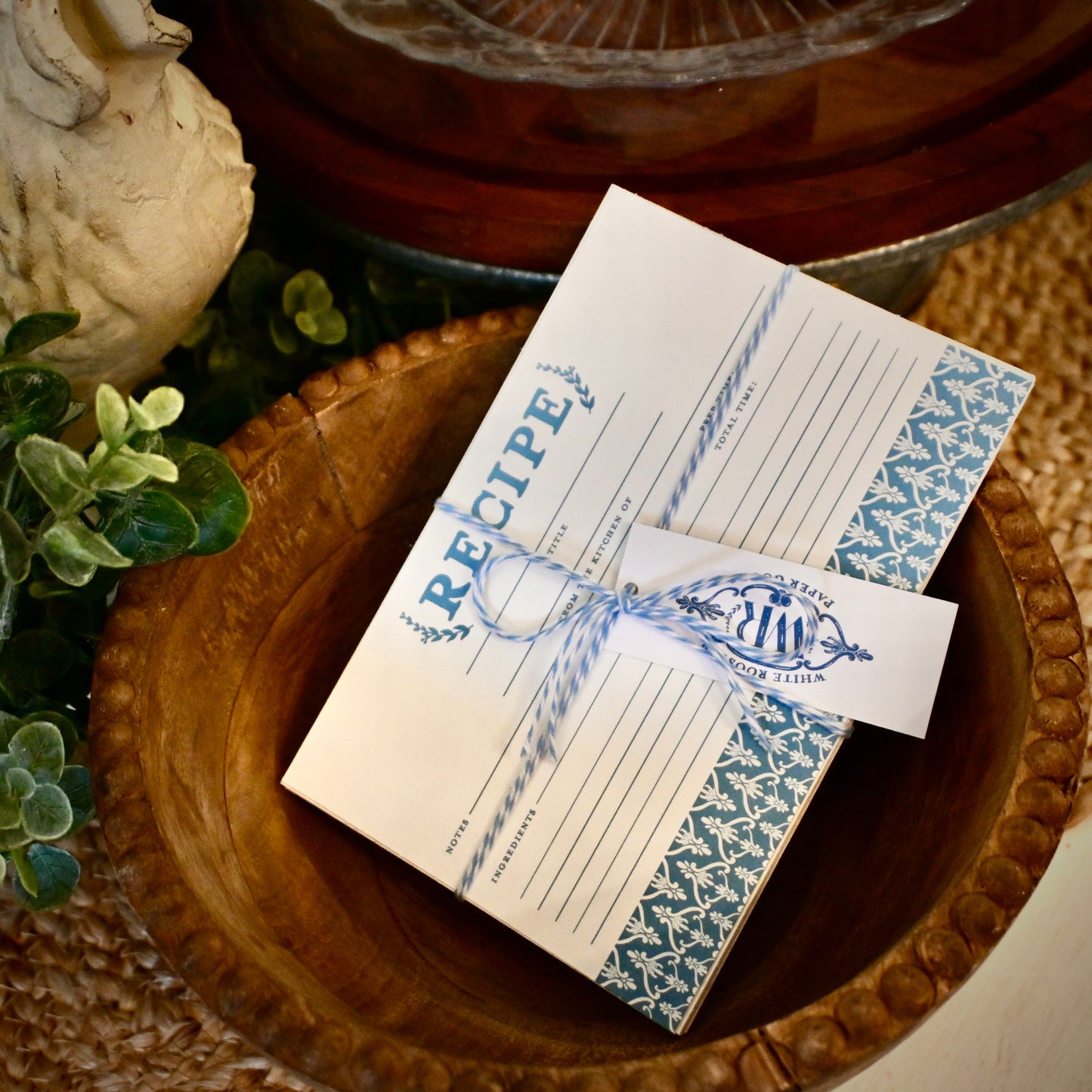 Pattern Trimmed Recipe Card Set