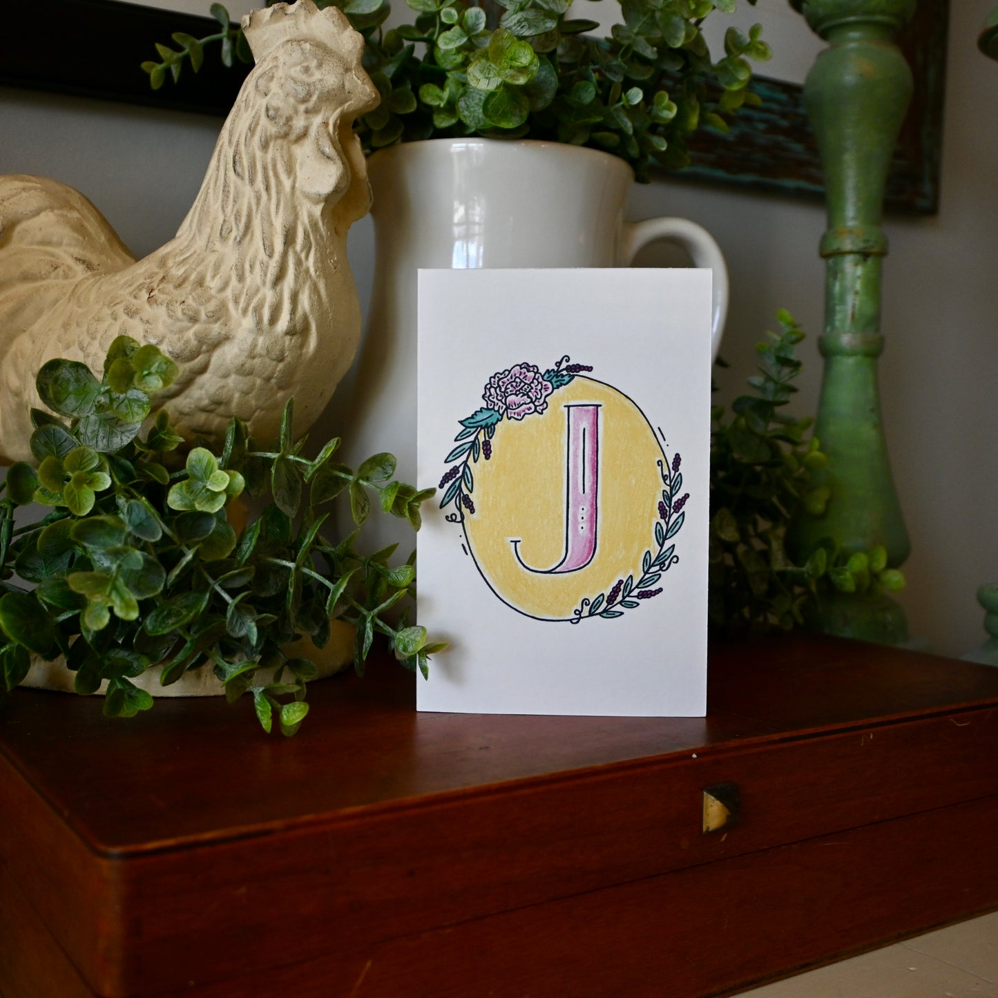 Pastel Monogram Collection - Stationery Set