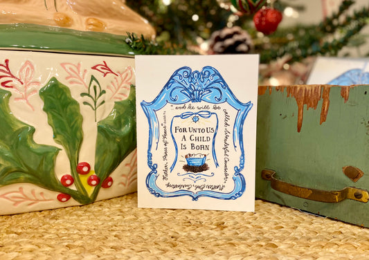 "Unto Us" Christmas Card Set