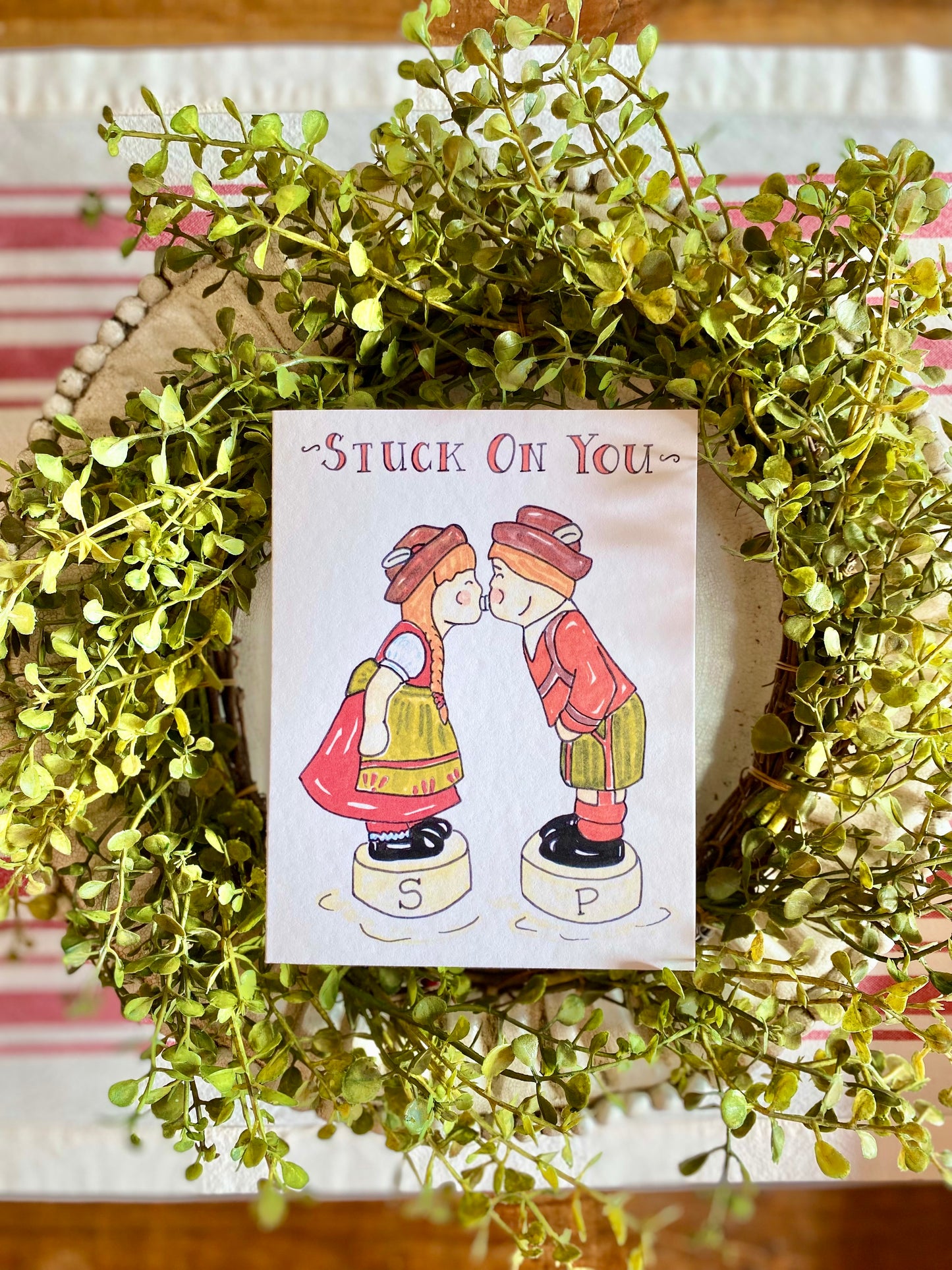 Stuck On You, Note Card