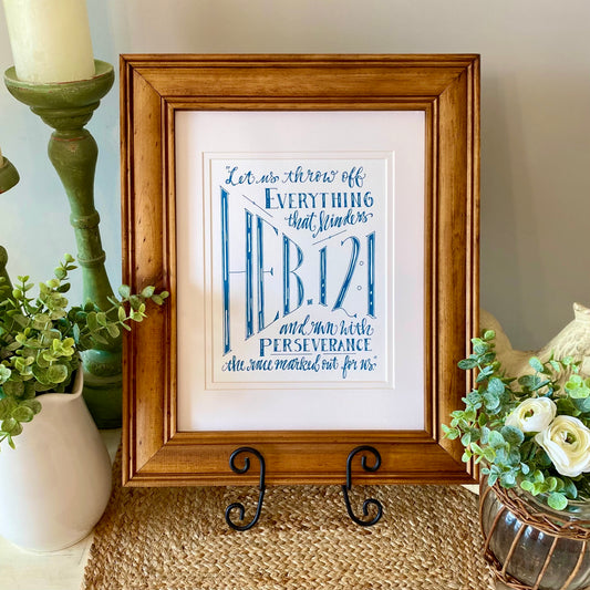 Hebrews 12:1 Art Print