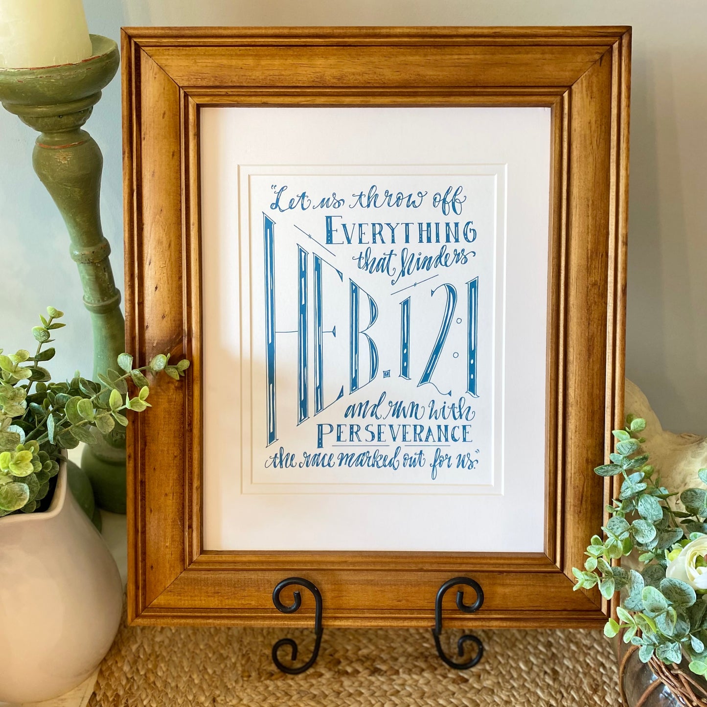 Hebrews 12:1 Art Print