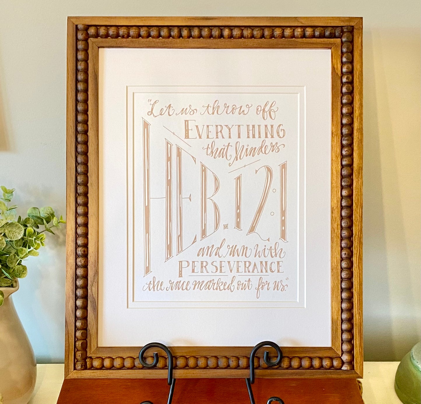 Hebrews 12:1 Art Print