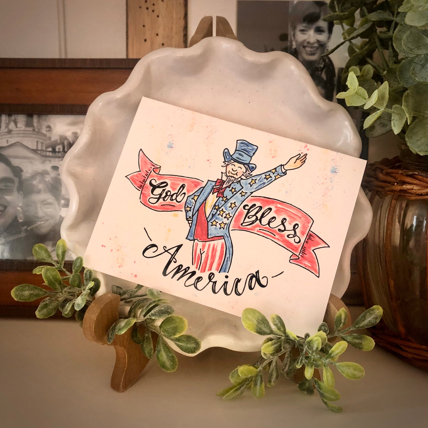 God Bless America, Art Print