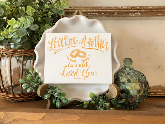 "Love One Another" Note card