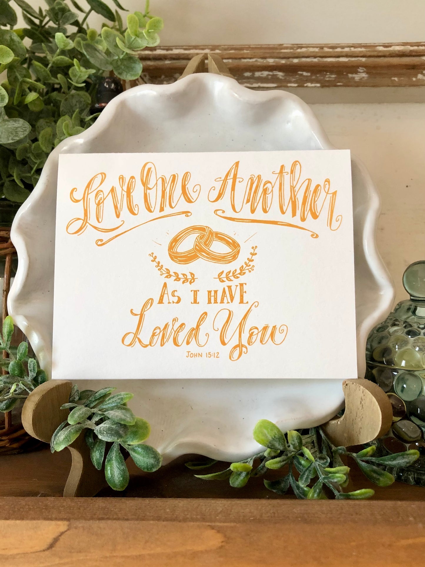 "Love One Another" Note card