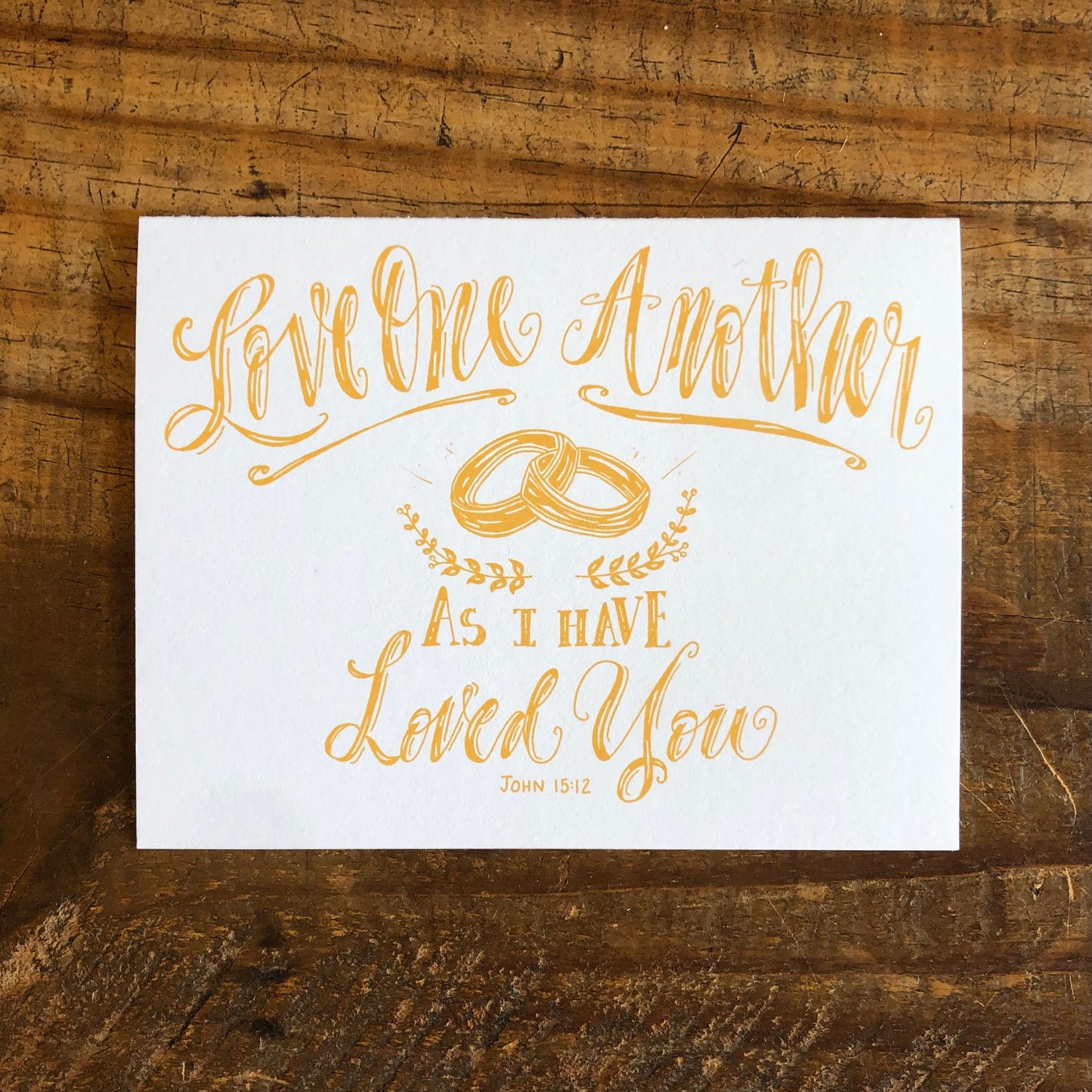 "Love One Another" Note card