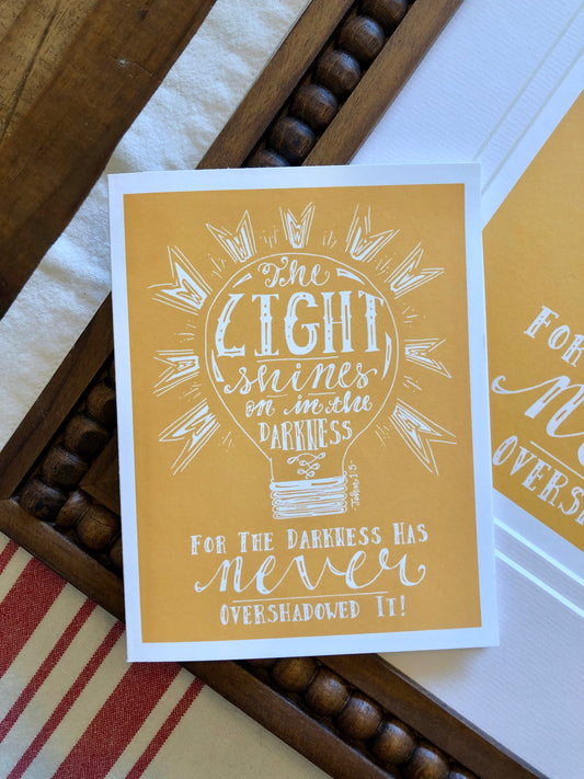 John 1:5 Note Card