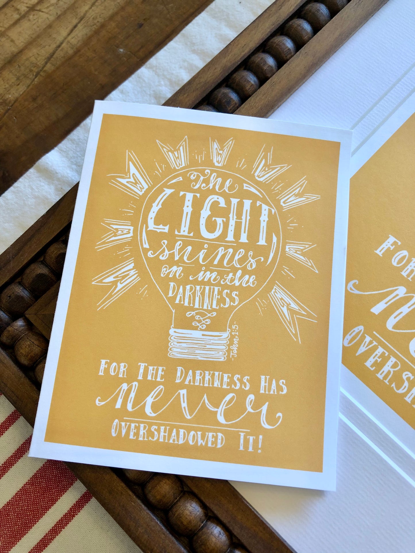 John 1:5 Note Card
