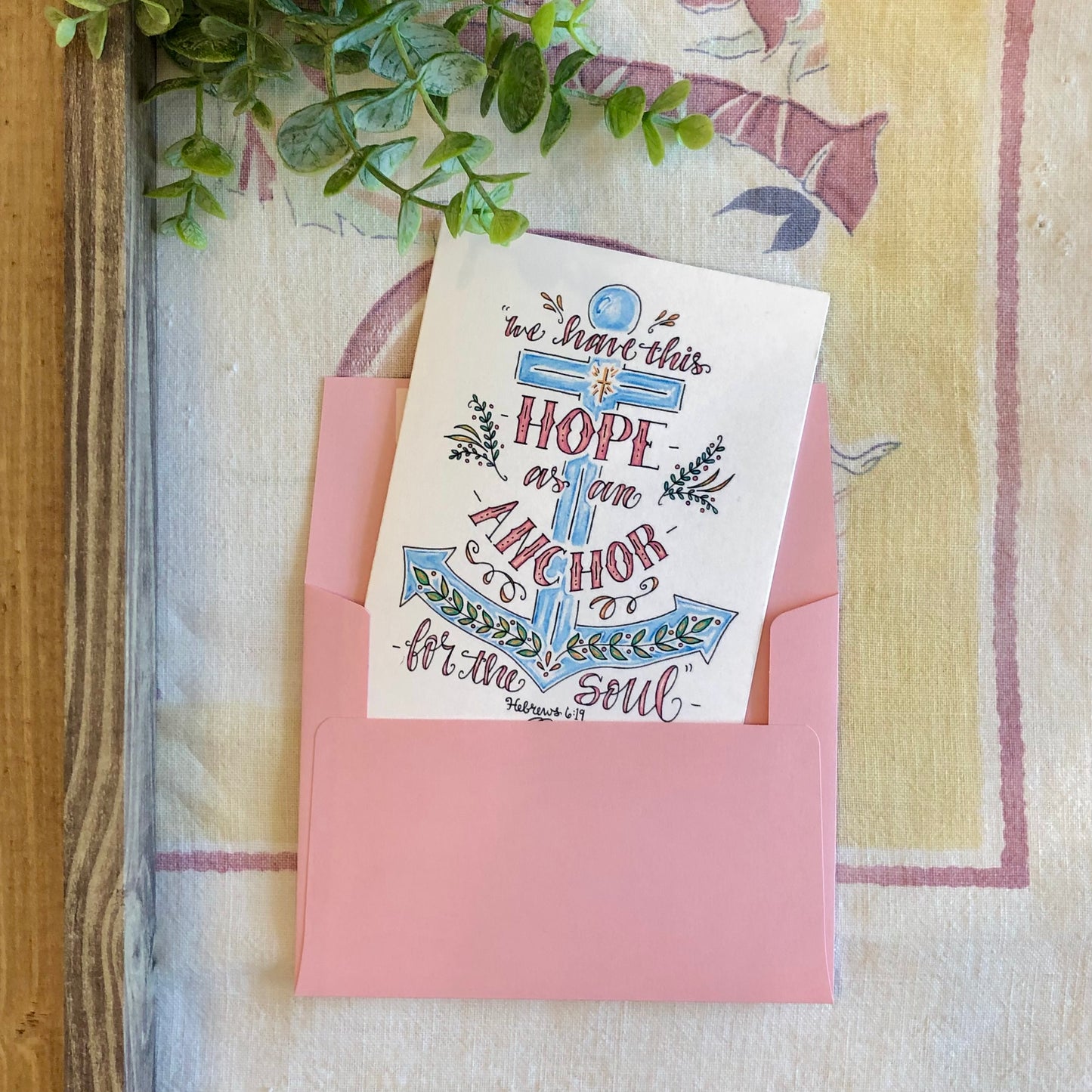 Hope as an Anchor note card
