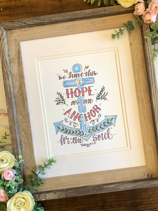Hope as an Anchor Art Print