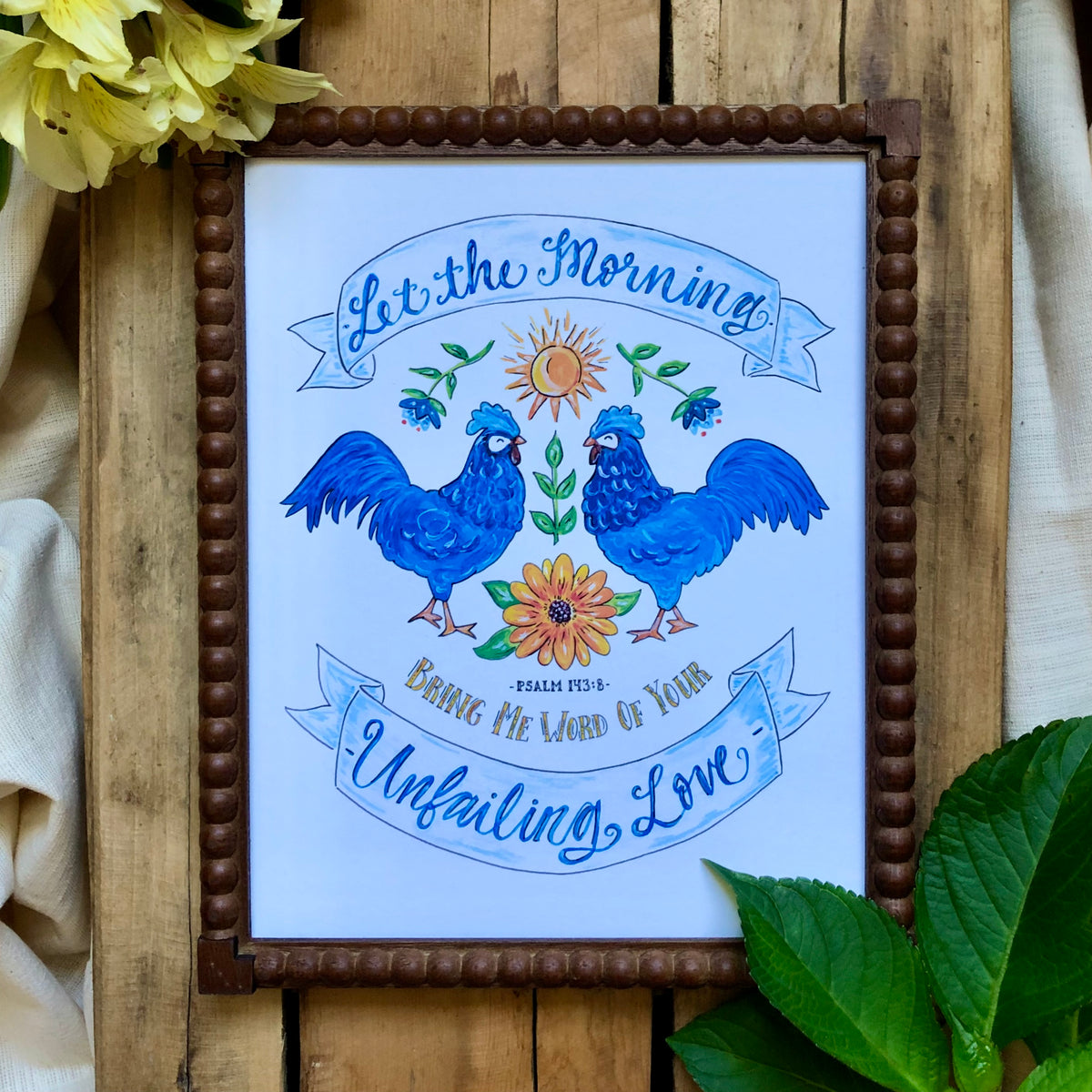 Psalm 143:8 Art Print