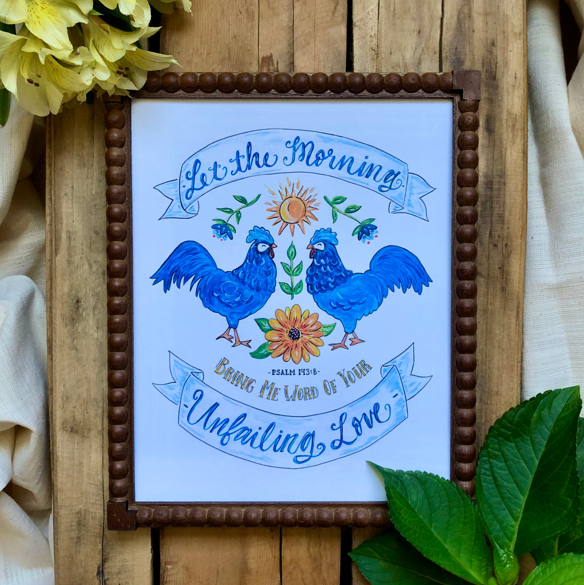 Psalm 143:8 Art Print