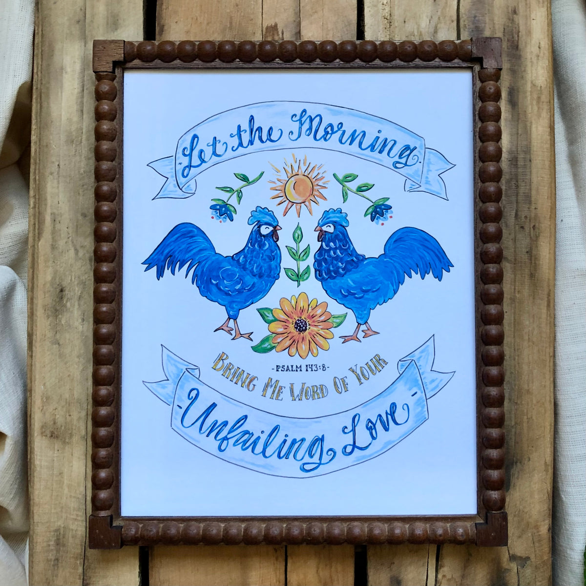 Psalm 143:8 Art Print