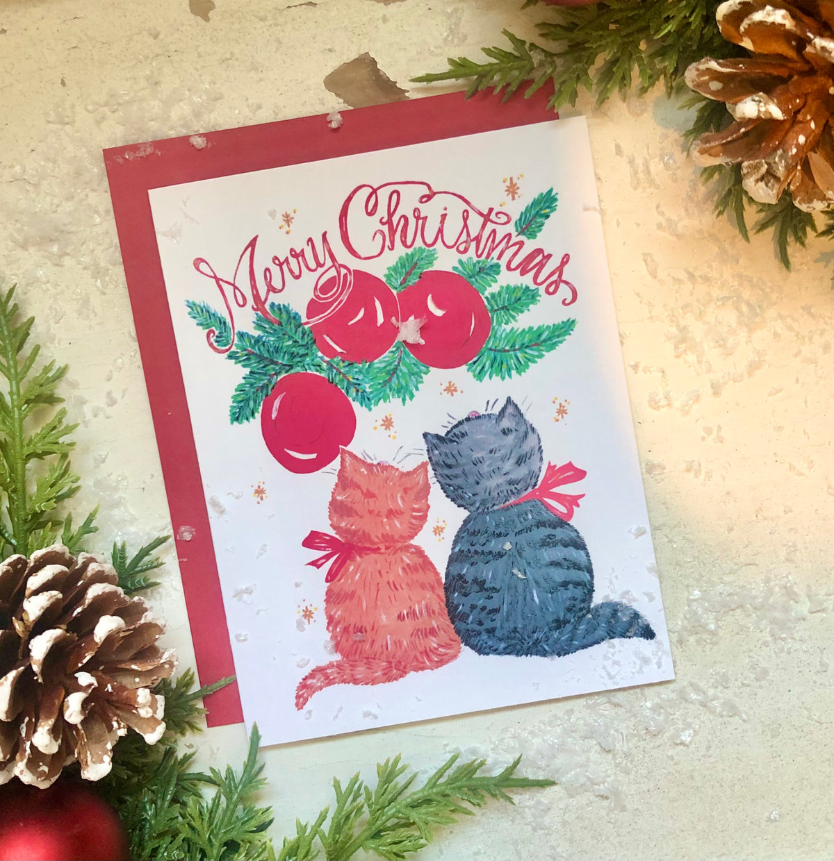 Christmas Kittens Greeting Cards