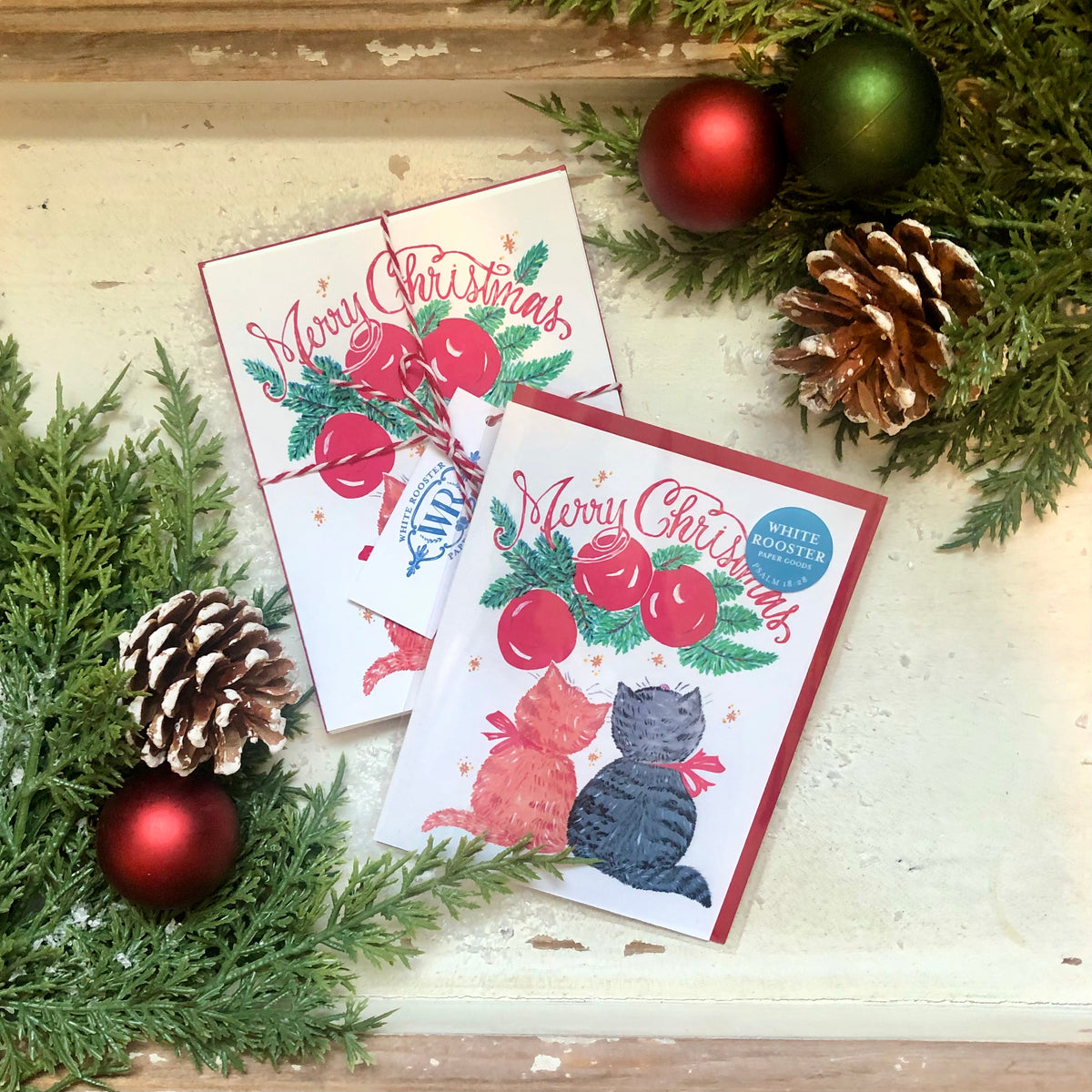 Christmas Kittens Greeting Cards