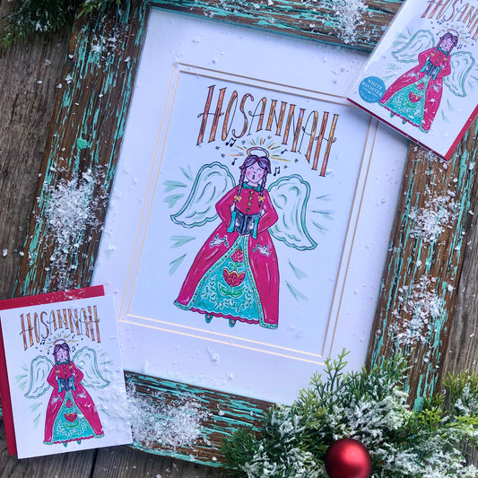 Hosannah Angel, Art Print and Note Cards