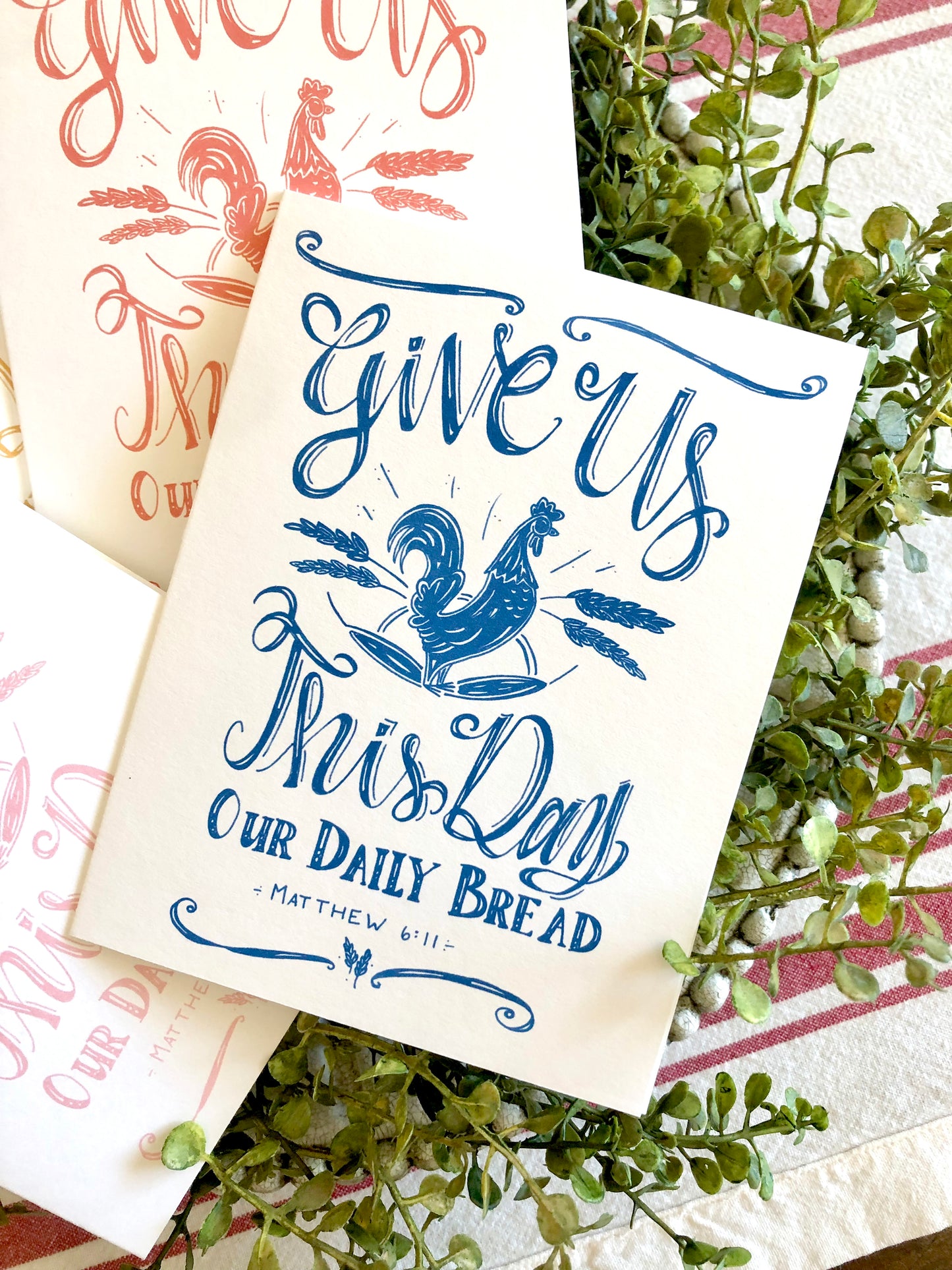 Give Us This Day, Set of 8 Note Cards